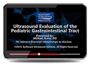 ultrasound evaluation of the pediatric gastrointestinal tract onlinevideo