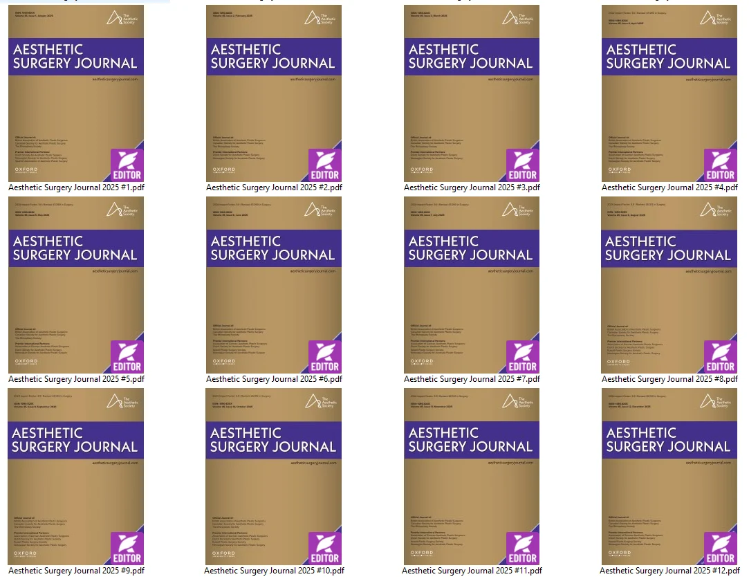 Aesthetic Surgery Journal 2025 Full Archives (True PDF)